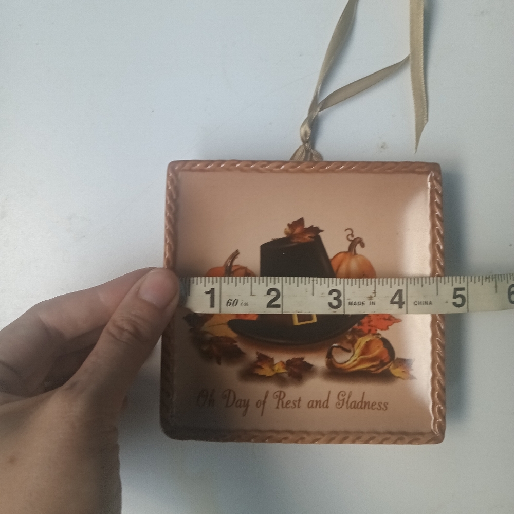 Thanksgiving Decorative Hanging Plaque - Picture 8 of 9
